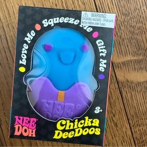 Authentic HTF NeeDoh Chicka DeeDoos Blue & Purple Squeeze Toy READY 2 ship